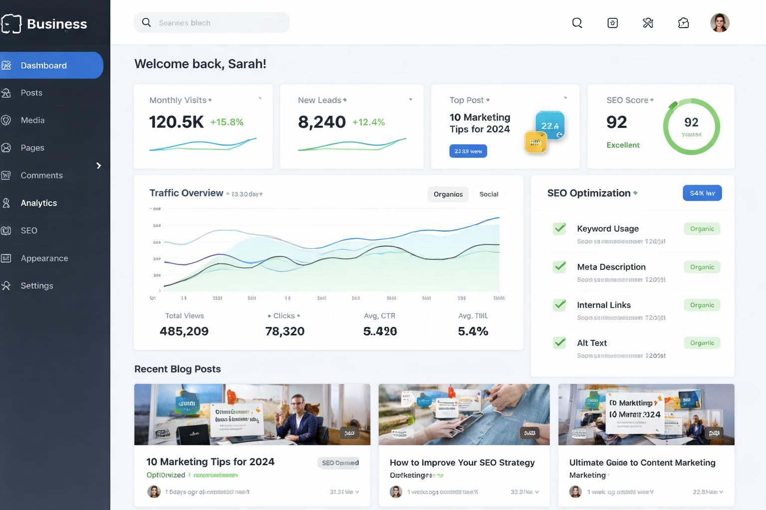 apprenez à développer votre blog business efficacement grâce à wordpress, analysez votre audience avec google analytics et boostez votre visibilité grâce aux stratégies semrush.