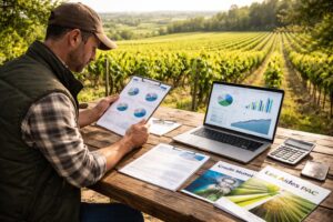 optimisez la gestion du budget de votre vignoble grâce aux solutions de financement proposées par crédit mutuel, invivo et les aides pac adaptées aux viticulteurs.