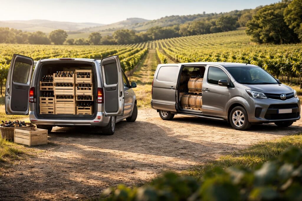découvrez comment les modèles mercedes classe v et toyota proace sont parfaitement adaptés au transport de vin en voiture, offrant aux vignerons robustesse, espace et sécurité pour leurs précieux crus.